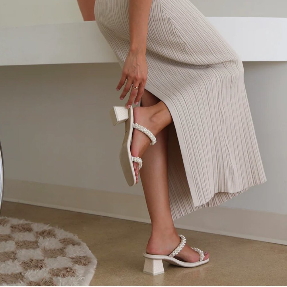 Ivory River Pearl Low Block Heels